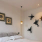 🔥STORT SALG 49% RABATT🔥Sett med 3 kolibrier i metall Veggkunstdekor ✨