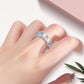Full diamantring i marineblått💍Den perfekte valentinsdaggaven💝