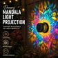 Solcelledrevet mandala vegglampe for hage