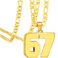 67 Number Pendant Necklace – Et statement-smykke for alle fashionistaer