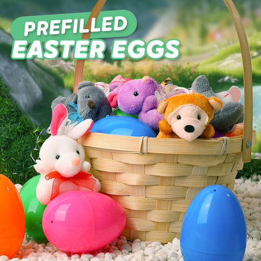 🎁Påske-tilbud 50 % rabatt🎁Ferdigfylte påskeegg med kosedyrleker