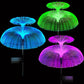 🎄✨ Magisk Solar Jellyfish-lampe | Varmt hvitt lys + regnbuefarger, vanntett 💧