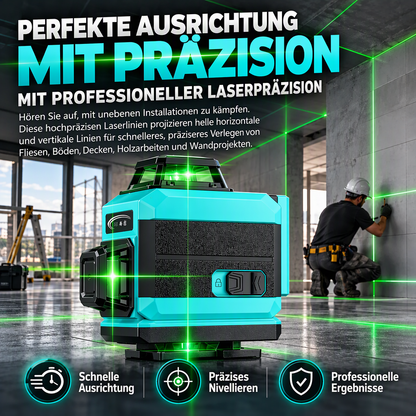📐🔦360-graders laser-vaterpass for utendørs bruk – til bygge- og flisleggingsarbeid📐✨