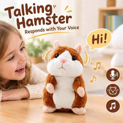 🐹 Snakkende hamsterbamse – gjentar alt du sier og rister på hodet 🎁