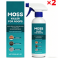 Rengjøringsspray mot mose og alger på tak med flere overflater