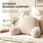 🥳2026 SALG🥳💞50K+ SOLGT! 🛋️📖 50% RABATT! Multifunksjonell korsrygg-lesepute – Høy ryggstøtte, polstret nakkestøtte & polstrede sidearmlener. Fløyelstrekk, avtakbart vaskbart trekk – perfekt for seng, sofa & gulv! 🛯️💤