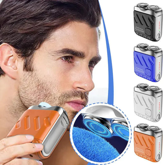 Bærbar Mini Rotary elektrisk barbermaskin for menn