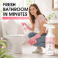 🥳2026 HOT SALG🥳💞50 000+ SOLGT! 🛁🧹 50 % RABATT! Baderomsspray – løser opp kalk, såperester og vannflekker uten skrubbing. For flere overflater, med frisk botanisk duft! ✨💪