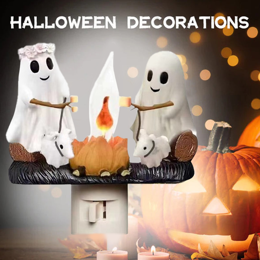👻 Spøkelsesbål med flakkende nattlys 🎃 ❤️‍🔥