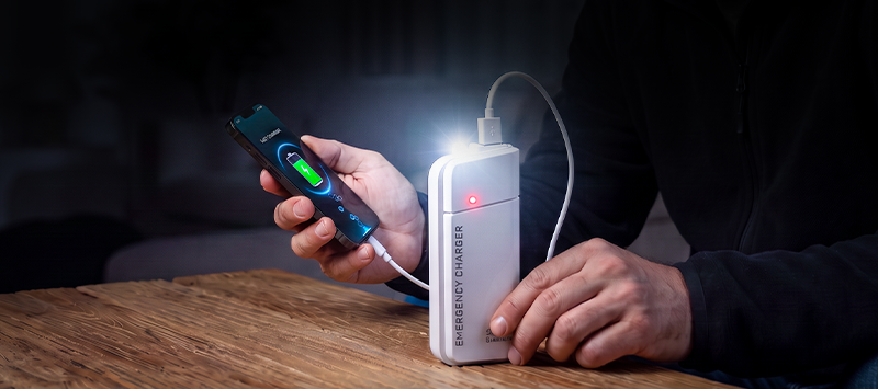Nødlading via USB