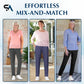🟔 Unisex-bukser i ultrastretch-is-silke – komfortable fritidsbukser
