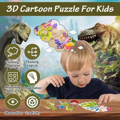🔥Siste dag 49% OFF🔥Educational 3D Cartoon Puzzle🧩