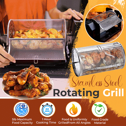 🔥HOT SALE 🔥 Roterende grill i rustfritt stål