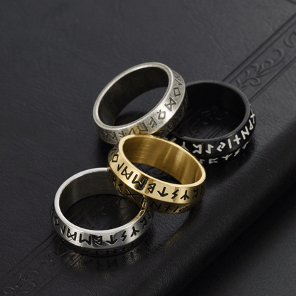 🎄Julesalg 60 % rabatt🔥Viking Rune roterende ring💍