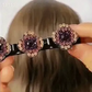 ✨️Sparkling Flettede hårspenner i krystallstein