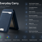 Smart MagSafe-lommebok laget av ekte nappaskinn – med Apple Find My™ og Google Find Hub™, RFID-beskyttelse og trådløs lading.
