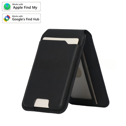 Smart MagSafe-lommebok laget av ekte nappaskinn – med Apple Find My™ og Google Find Hub™, RFID-beskyttelse og trådløs lading.