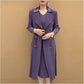 Fasjonabel plissert dresskrage, falsk todelt trenchcoat