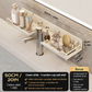 Bathroom Shelf No-Drill Wall Mounted Storage Rack