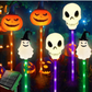 Halloween gresskarhage solcellelampe