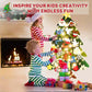🎅50 % RABATT NÅ! DIY-juletre i filt – avtakbare pyntedeler til vegg, julefest og hjemmedekorasjon for barn