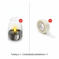 Solenergi-telys Utendørs flammeløse flimrende IP65 vanntette bordlamper LED-stearinlys med skumring-til-daggry-sensor for lanterner, hager, camping, fester, hjemmedekorasjoner, varme farger
