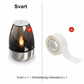 Solenergi-telys Utendørs flammeløse flimrende IP65 vanntette bordlamper LED-stearinlys med skumring-til-daggry-sensor for lanterner, hager, camping, fester, hjemmedekorasjoner, varme farger