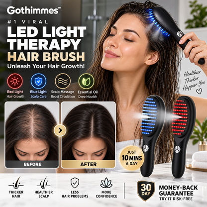 🥳2026 HOT SALE🥳💞50K+ SOLGT! 💆‍♀️💡 50 % RABATT! Viral 4-i-1 LED-hårbørste