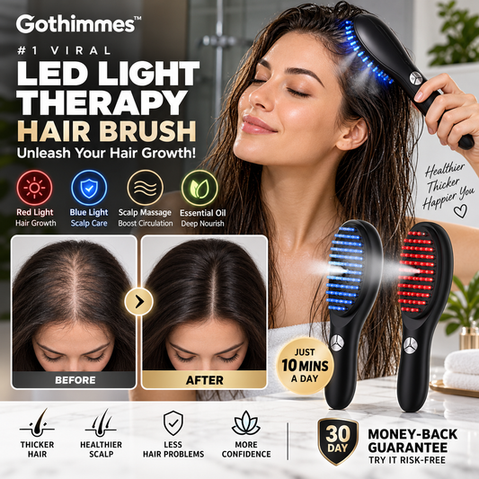 🥳2026 HOT SALE🥳💞50K+ SOLGT! 💆‍♀️💡 50 % RABATT! Viral 4-i-1 LED-hårbørste