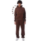 Unisex ensfarget oversized hettegenser og joggebukse sett