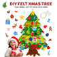 🎅50 % RABATT NÅ! DIY-juletre i filt – avtakbare pyntedeler til vegg, julefest og hjemmedekorasjon for barn