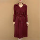 Fasjonabel plissert dresskrage, falsk todelt trenchcoat