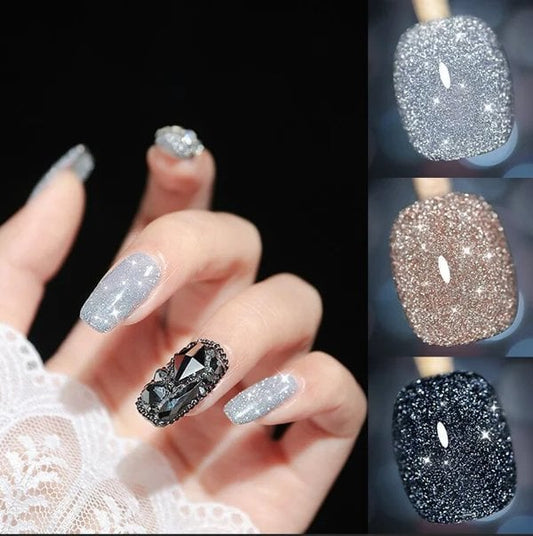 💅SISTE DAG MED 49 % RABATT💎Laser Diamond Cat Eye neglelakk