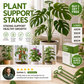 En halvsirkelformet støtteramme for å forhindre hengende blomster, egnet for hortensia, roser, monstera, innendørs potteplanter og utendørs hagegrønnsaker.