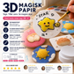 🎨 Magisk 3D-tegning – fukt papiret med vann og motiver svulmer opp! Perfekt til kunst, skoleprosjekter og gavekort. Kreativ moro for alle! ✨🖌️
