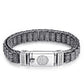Armbånd med seks tegn som symboliserer sannhetens bønnehjul