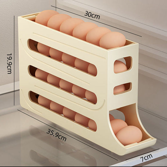 🔥HOT SALE🔥Multifunksjonell 4-lags Tilted Design Slide Egg Storage Box