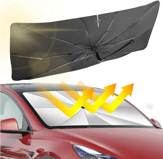 🔥🔥2024 Hot Car Windscreen Solskjerm - Sammenleggbar frontrute Bil UV-beskyttelse (termisk beskyttelse)🔥🔥