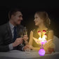 LED-nattlys i form av simulerte blomster med intelligent styring for soverommet
