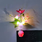 LED-nattlys i form av simulerte blomster med intelligent styring for soverommet