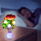 LED-nattlys i form av simulerte blomster med intelligent styring for soverommet