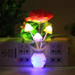 LED-nattlys i form av simulerte blomster med intelligent styring for soverommet
