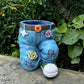 Kreativ 3D-jeansformet blomsterpotte