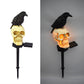Kråkeskalle solcellelampe til hagen