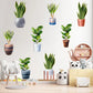 🌵3D-veggklistremerke med grønn plante