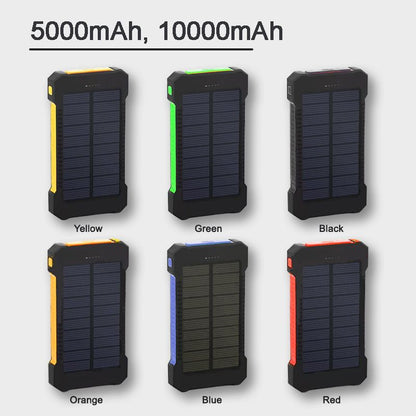 Solcellelader Power Bank for mobiltelefoner
