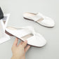 Flate mules med utskjæring