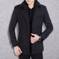 Gratis levering - Business-frakk i tweed for menn