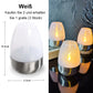 Solenergi-telys Utendørs flammeløse flimrende IP65 vanntette bordlamper LED-stearinlys med skumring-til-daggry-sensor for lanterner, hager, camping, fester, hjemmedekorasjoner, varme farger