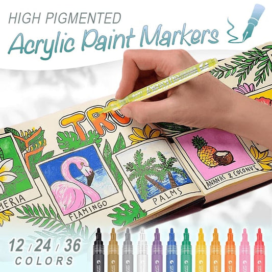 Høypigmenterte akrylmalingspenner